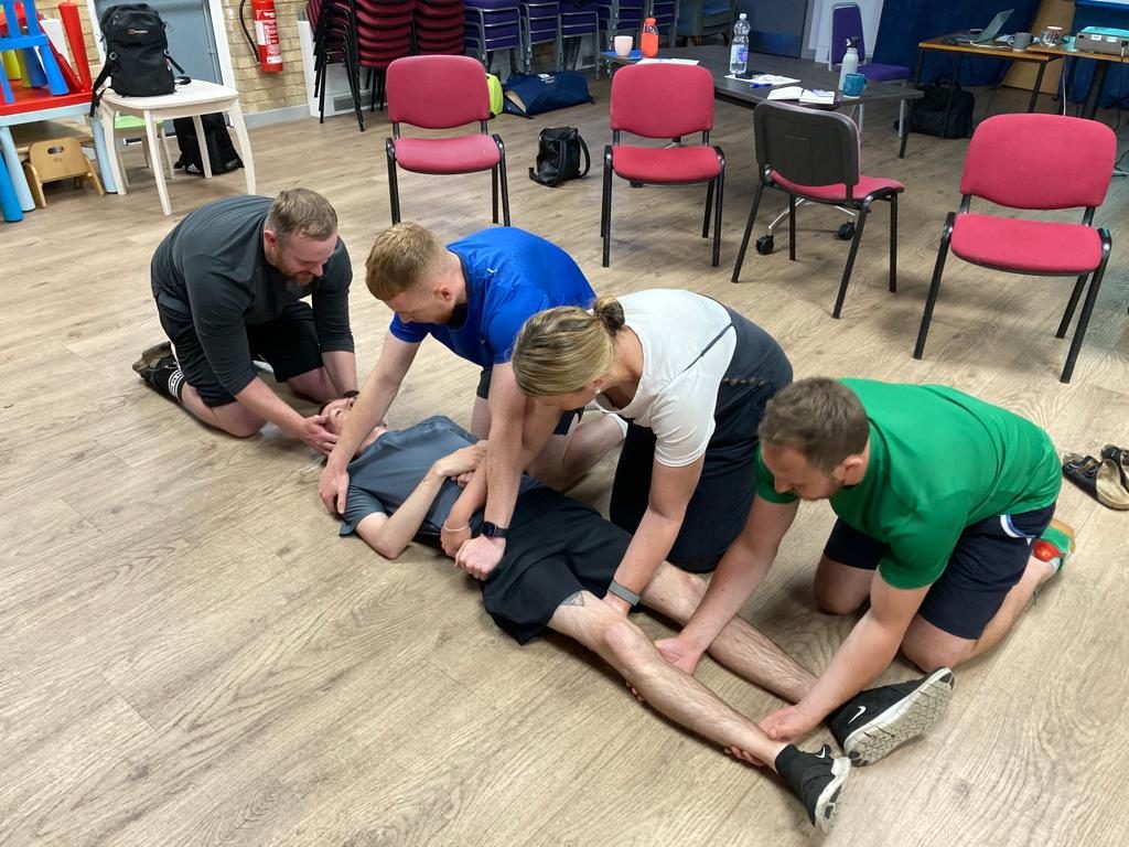 First aid training in progress in Liverpool